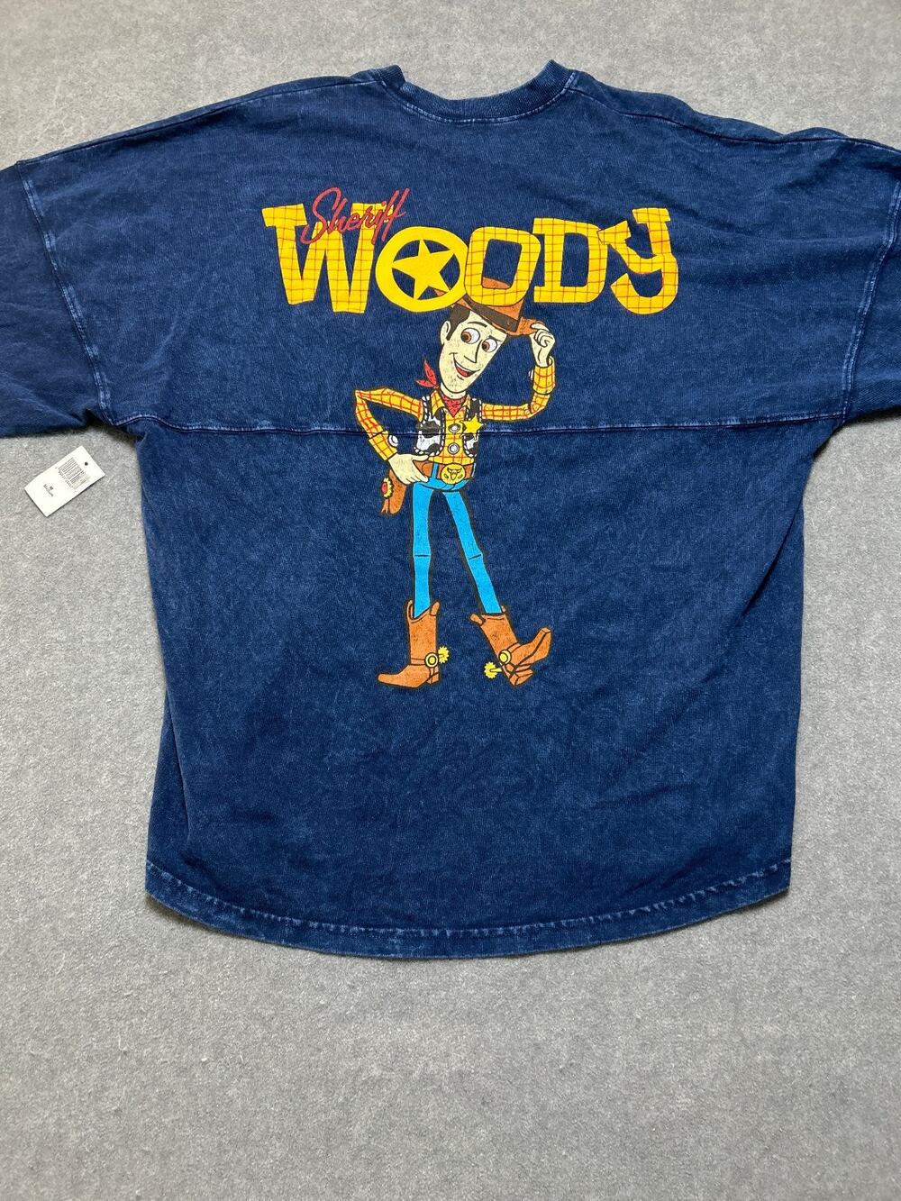 Disney Parks Spirit Jersey Sheriff Woody Adult Medium Toy Story Long Sleeve